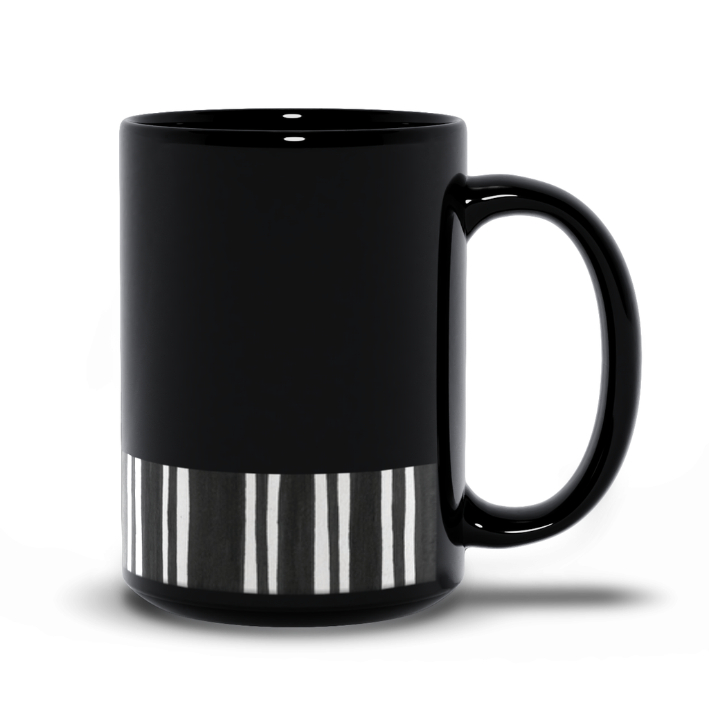 Striped Black Mug